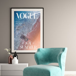 Affiche Vogue Beach Vintage voyage
