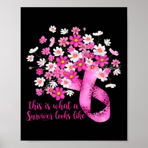 Affiche Voici À Quoi Ressemble Un Survivant Cancer Du Sein