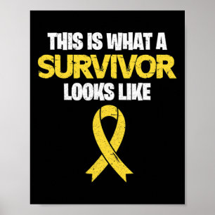 Affiche Voici À Quoi Ressemble Une Survivante En Cance D'E