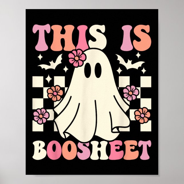 Affiche Voici Boo-sheet Halloween Ghost Costume Retro Gr (Devant)