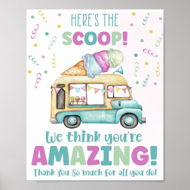 Affiche Voici la fête de glace Scoop (Devant)