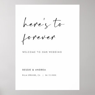 Affiche Voici l'accueil de Forever Modern Mariage