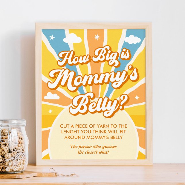 Affiche Voici Le Baby shower Du Soleil Comme Son Gros vent (Créateur téléchargé)