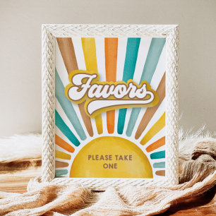 Affiche Voici le fils   Baby shower Faveurs Signer