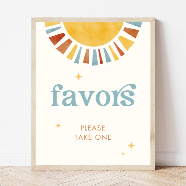 Affiche Voici le signal Son Boho Baby shower Favors (Créateur téléchargé)