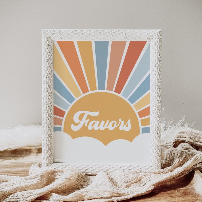 Affiche Voici le signal Son Retro Baby shower Favors (Créateur téléchargé)