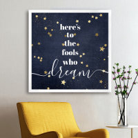 Voici les imbéciles qui rêvent étoiles Typographie