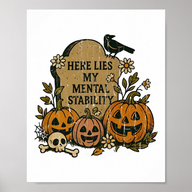 Affiche Voici Ma Stabilité Mentale (Devant)