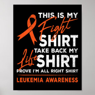 Affiche Voici Mon combat Leucémie Cancer Sensibilisation O