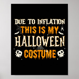 Affiche Voici Mon Costume D'Halloween Hommes Femmes Drôle