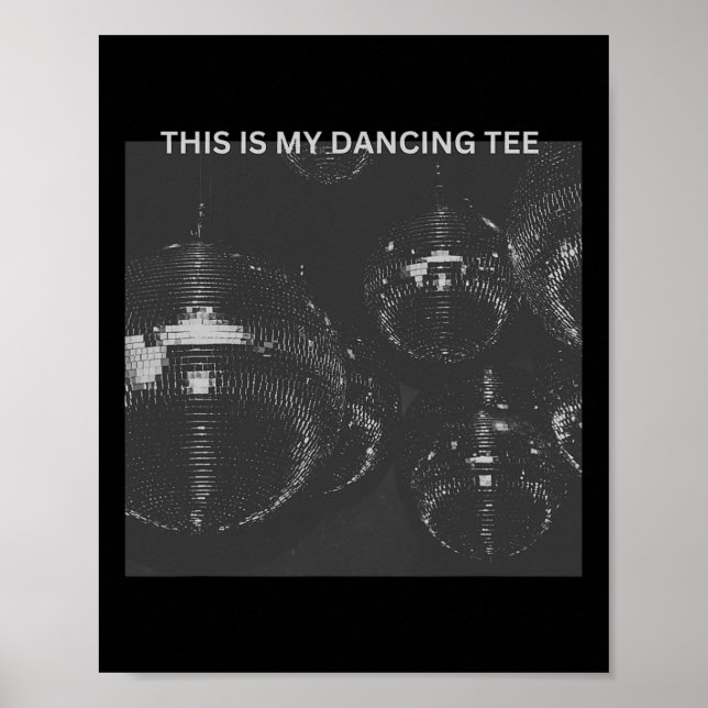 Affiche Voici Mon Dancing Tee Disco Ball Festival Graphic (Devant)