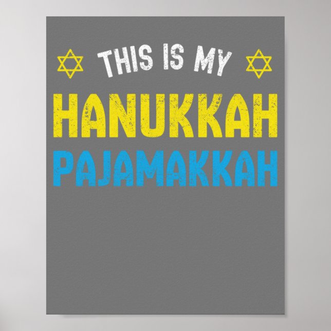 Affiche Voici Mon Pajamakkah Hanoukka, Funny Happy Hanukk (Devant)