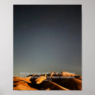 Affiche Voici qu'une vierge concevra Noël Esaïe 7:14