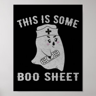 Affiche Voici Une Boite Boo Boo Ghost Fun Halloween Nur