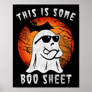 Affiche Voici Une Feuille De Boite Halloween Ghost Fun Cad