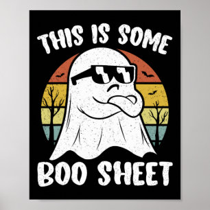 Affiche Voici Une Feuille De Boite Halloween Ghost Fun Don