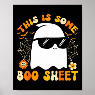 Affiche Voici Une Feuille De Boite Halloween Ghost Funny C