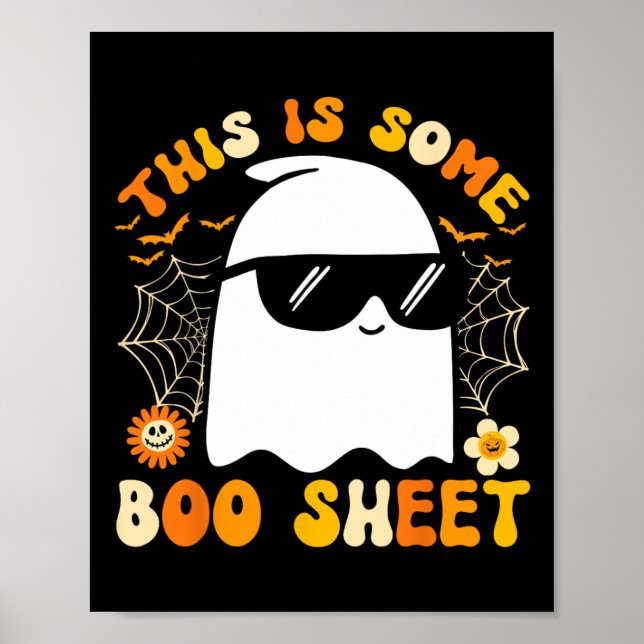 Affiche Voici Une Feuille De Boite Halloween Ghost Funny C (Devant)