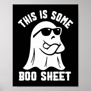 Affiche Voici Une Petite Feuille De Boite Halloween Ghost 