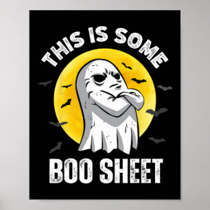 Affiche Voici Une Petite Feuille De Boite Halloween Ghost