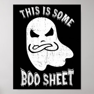 Affiche Voici Une Petite Feuille De Boite Halloween Ghost