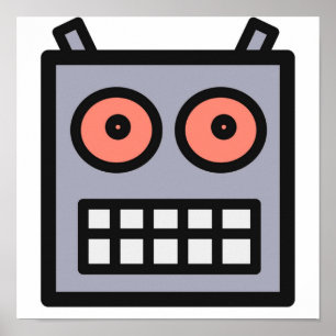 Affiche Voici Une Tête De Robot