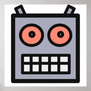 Affiche Voici Une Tête De Robot