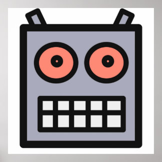 Affiche Voici Une Tête De Robot