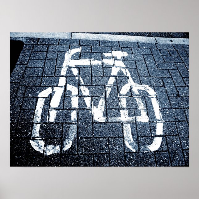 Affiche Voie cyclable - II (Devant)