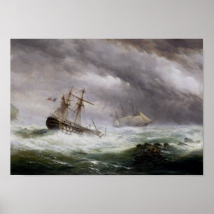 Affiche voie HMP Endymion secourant un cru français de