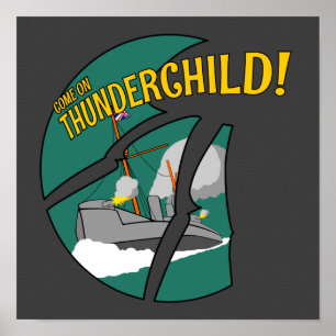 Affiche voie HMP Thunderchild et la bataille avec les