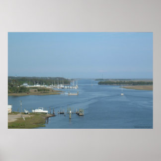Affiche Voie navigable intra-côtière à Oak Island, NC - im