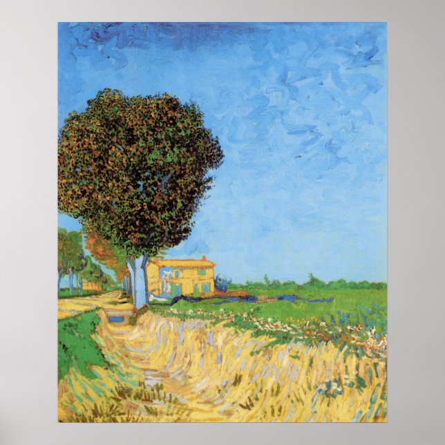 Affiche Voie près d'Arles par Vincent van Gogh (Devant)