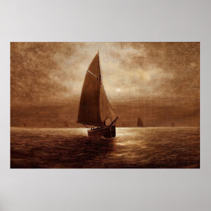 Affiche Voile de nuit (vers 1900) Elbridge Wesley Webb