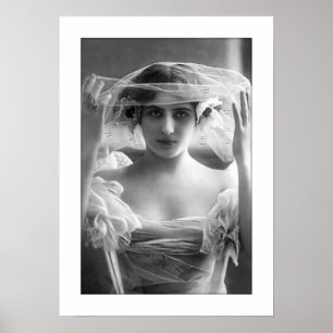 Affiche voile noir et blanc