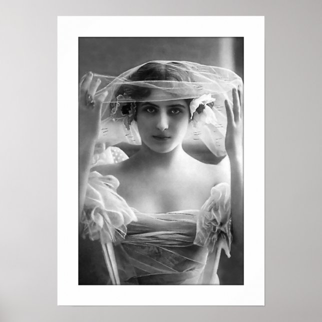 Affiche voile noir et blanc (Devant)
