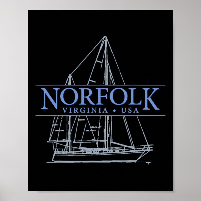 Affiche Voile Norfolk Virginie  (Devant)