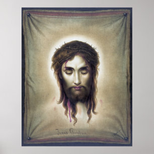 AFFICHE VOILE VERONIQUE - JÉSUS CHRISTUS - 1876