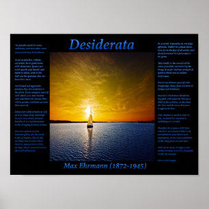 Affiche Voilier en bleu