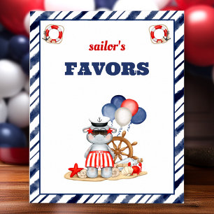 Affiche Voilier nautique Toddler Anniversaire Bateau Faveu