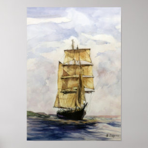 Affiche Voilier/Veleiro/Sailboat