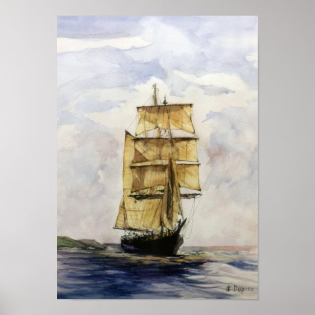 Affiche Voilier/Veleiro/Sailboat (Devant)