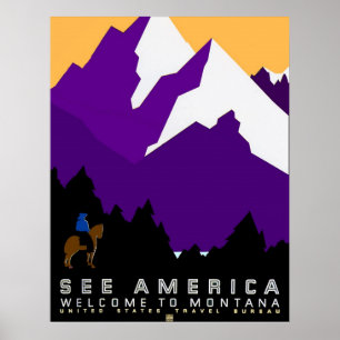 Affiche Voir America Montana