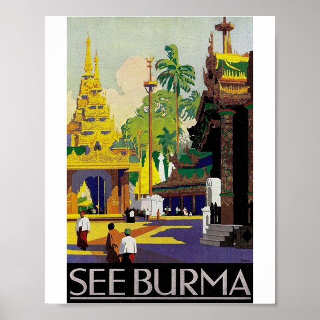 AFFICHE VOIR BURMA (Devant)