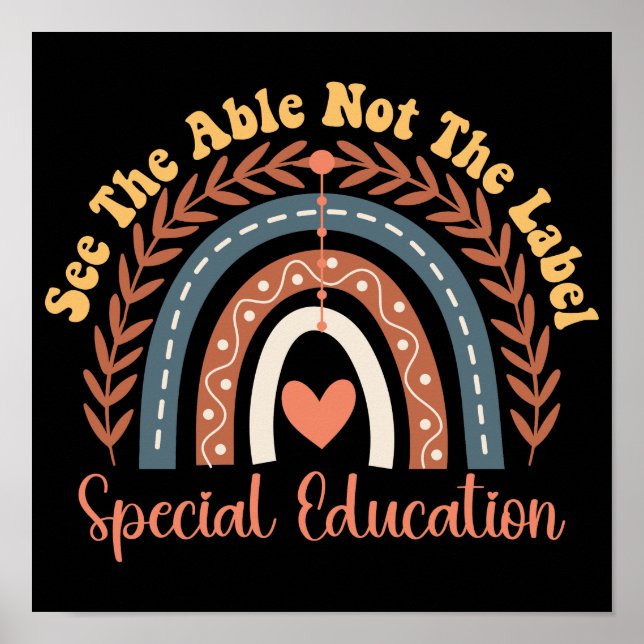 Affiche Voir La Ci-Dessus Pas L'Éducation Spéciale Étiquet (Devant)