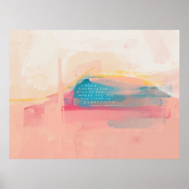 affiche "voir la lumière en tout" (Devant)