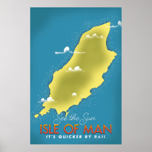 Affiche Voir l'affiche de voyage Sun - Isle of Man.