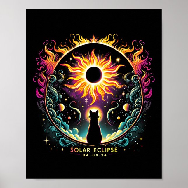 Affiche Voir l'ensemble Avril 8 2024 Solar Eclipse Amoureu (Devant)