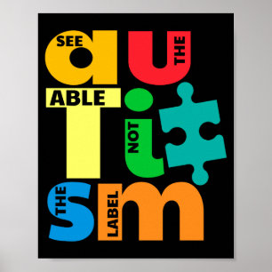 Affiche Voir les capables et non l'étiquette T-shirt de se