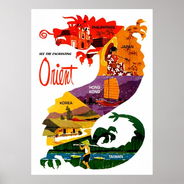 Affiche Voir Orinet. Pays d'extrême orient à l'intérieur d (Devant)